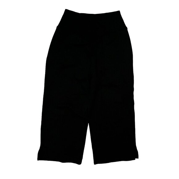 Halara Crossover Pocket Split Hem Yoga Pants Plus Sz 2XL Black Wide Leg Yoga Pan - Picture 8 of 9